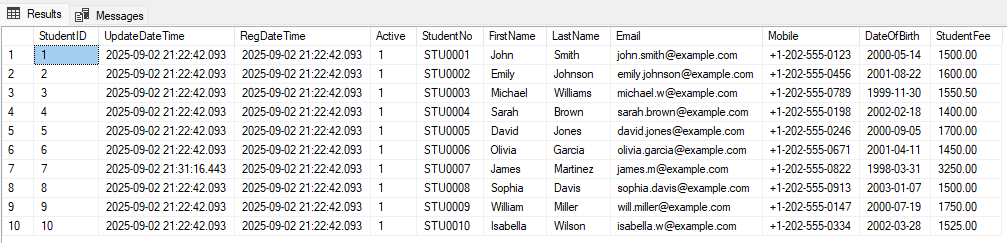 SELECT statement is used to select data from a MSSQL table.